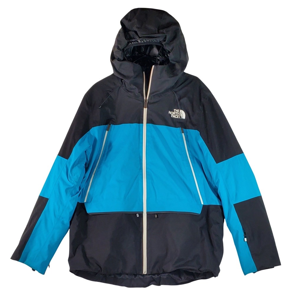 THE NORTH FACE Zarre Waterproof Insulated Ski Jacket Black Blue Men's Size Xl